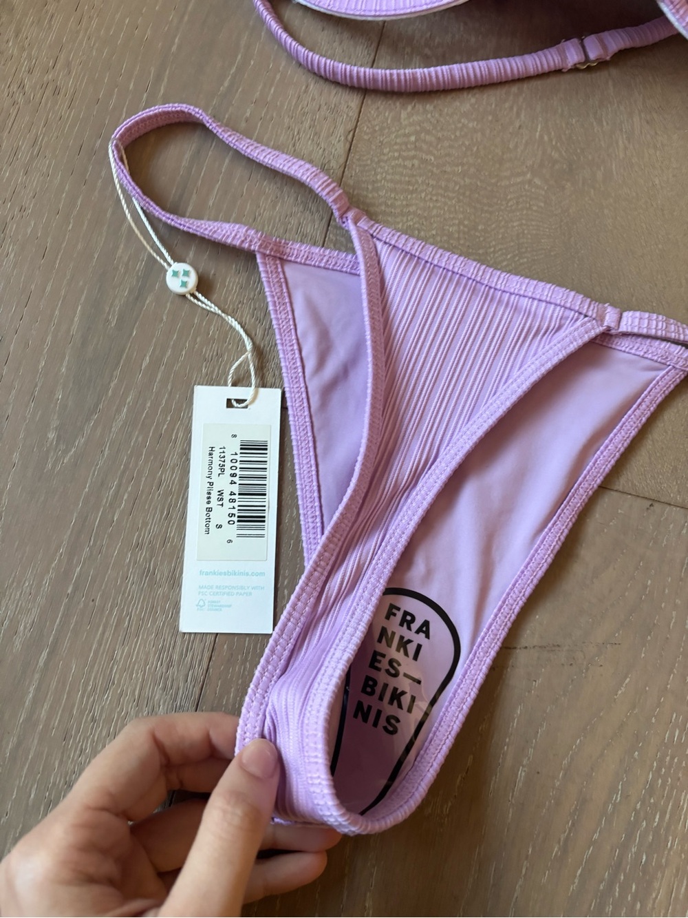 Frankie's Bikinis Lilac Set NWT - Picture 2 of 3